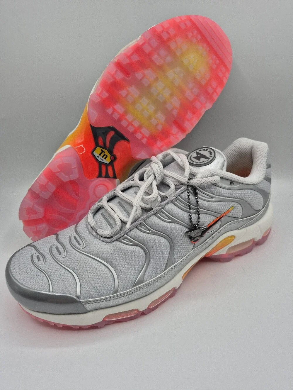 Nike Air Max Plus Golf US Open Silver Grey Sneaker Shoe HJ4518-001 Men's 11 New